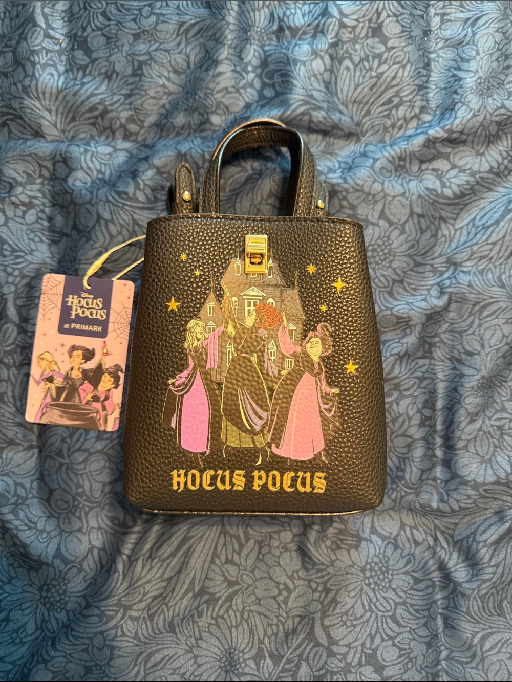 Hocus Pocus Black Mini Tote with Strap